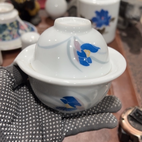 醴陵高温瓷釉下手绘120毫升