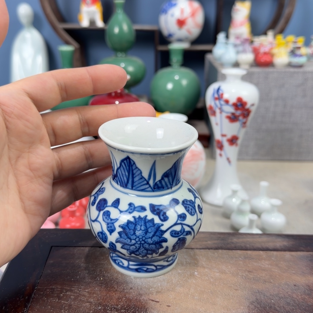 陶瓷手工小花器摆件