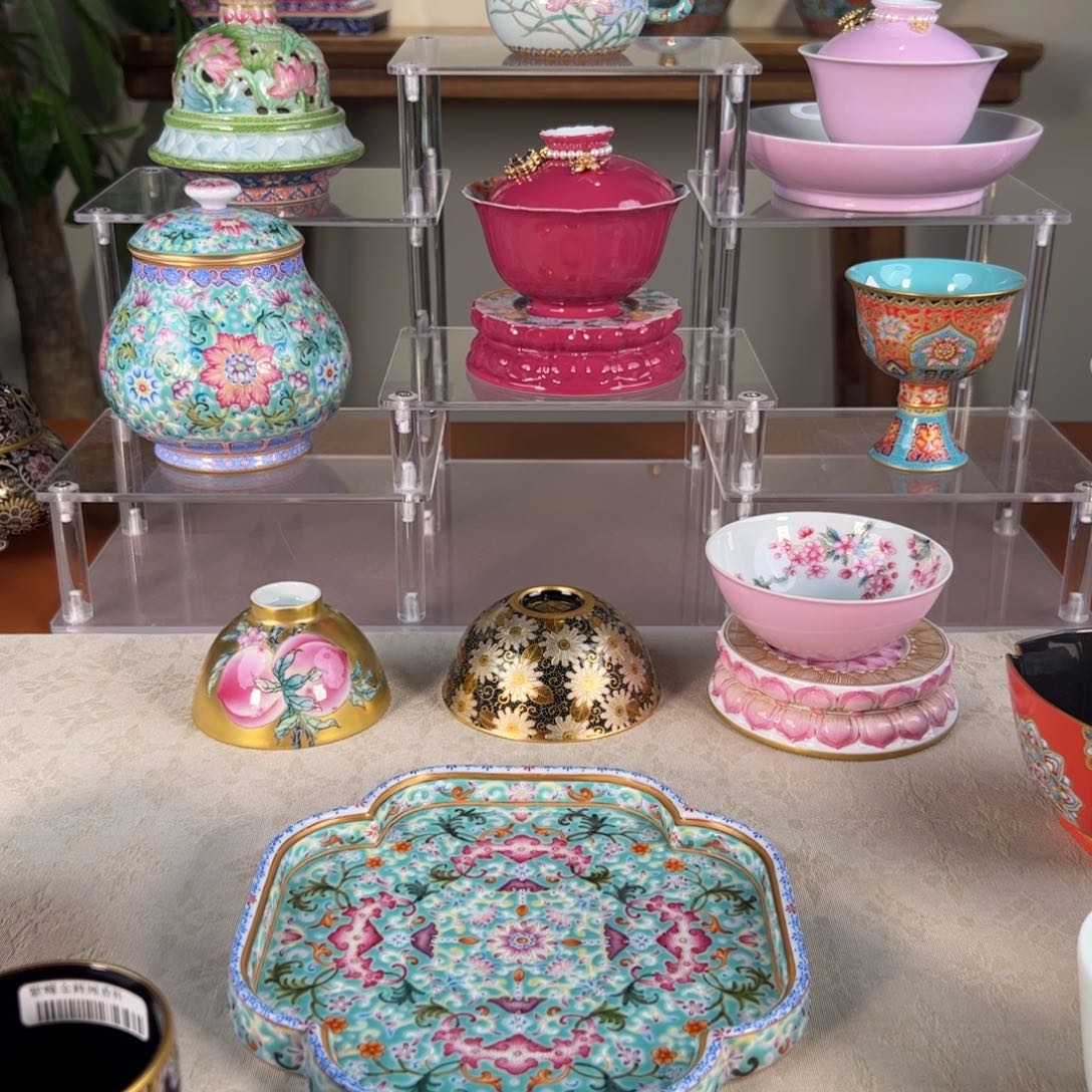 觉纯手工手绘 高端茶器