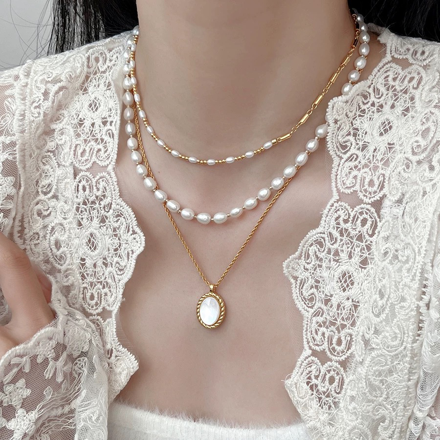 十里间 一套拥有/淡水珍珠项链耳钉项链