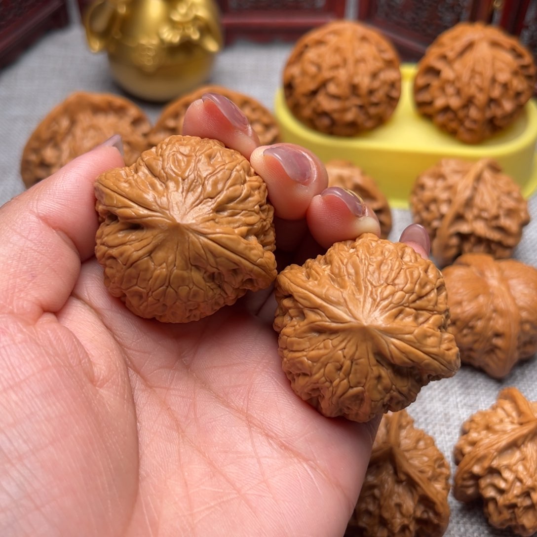 文玩核桃把件松*铁锤41全