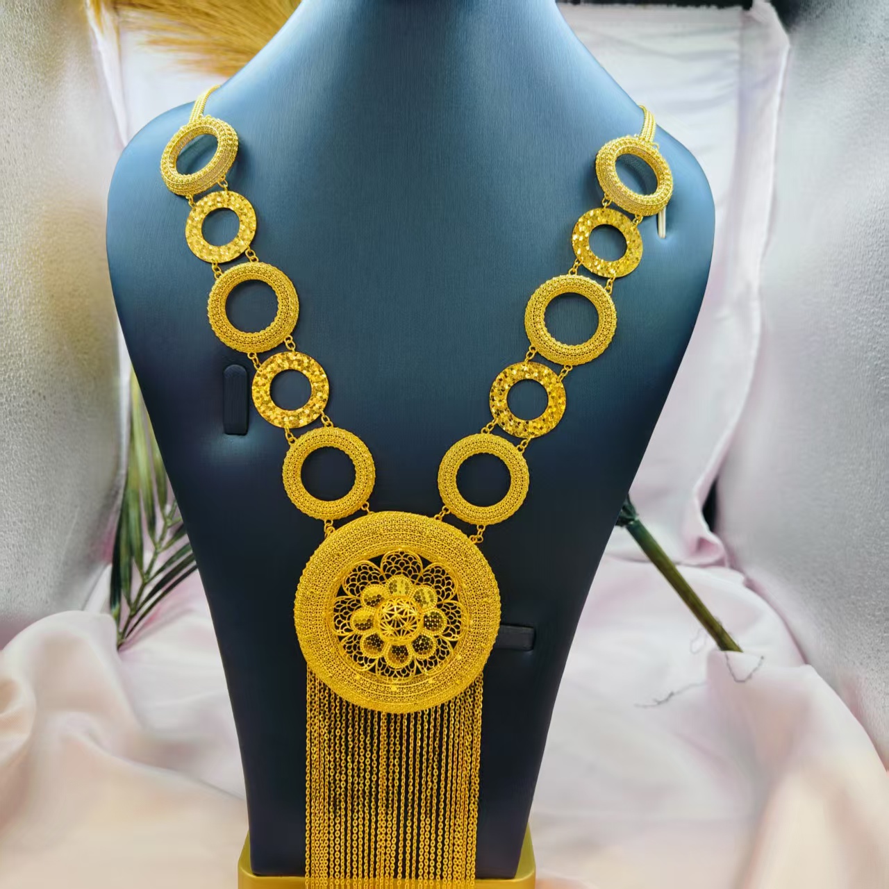 合金项链  kaplima altun镂空宽面时尚耳环手工气质轻金色