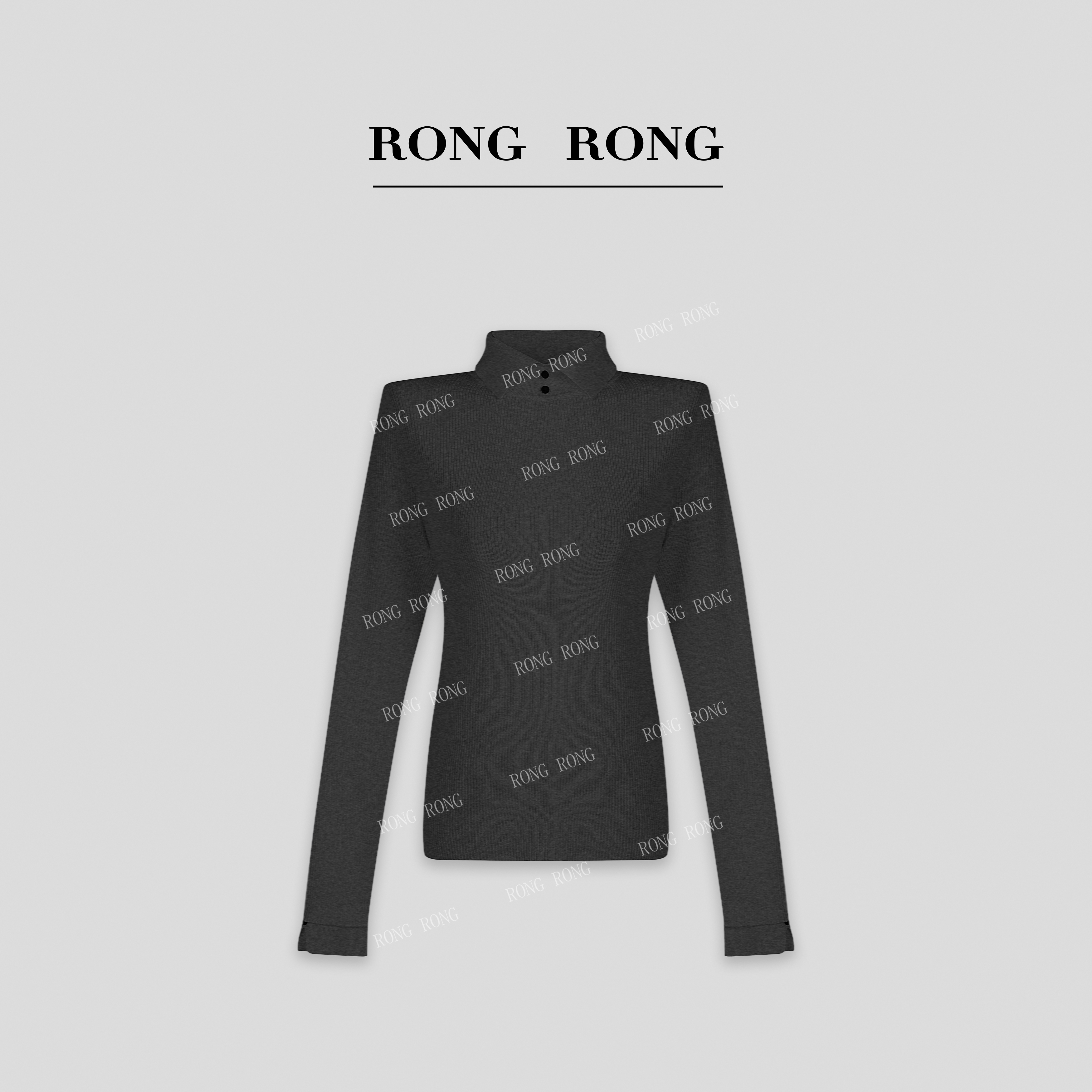 溶溶J【年度神器】RONGRONG绵羊毛混纺自发热感衬衫版毛衣 RR2412-2