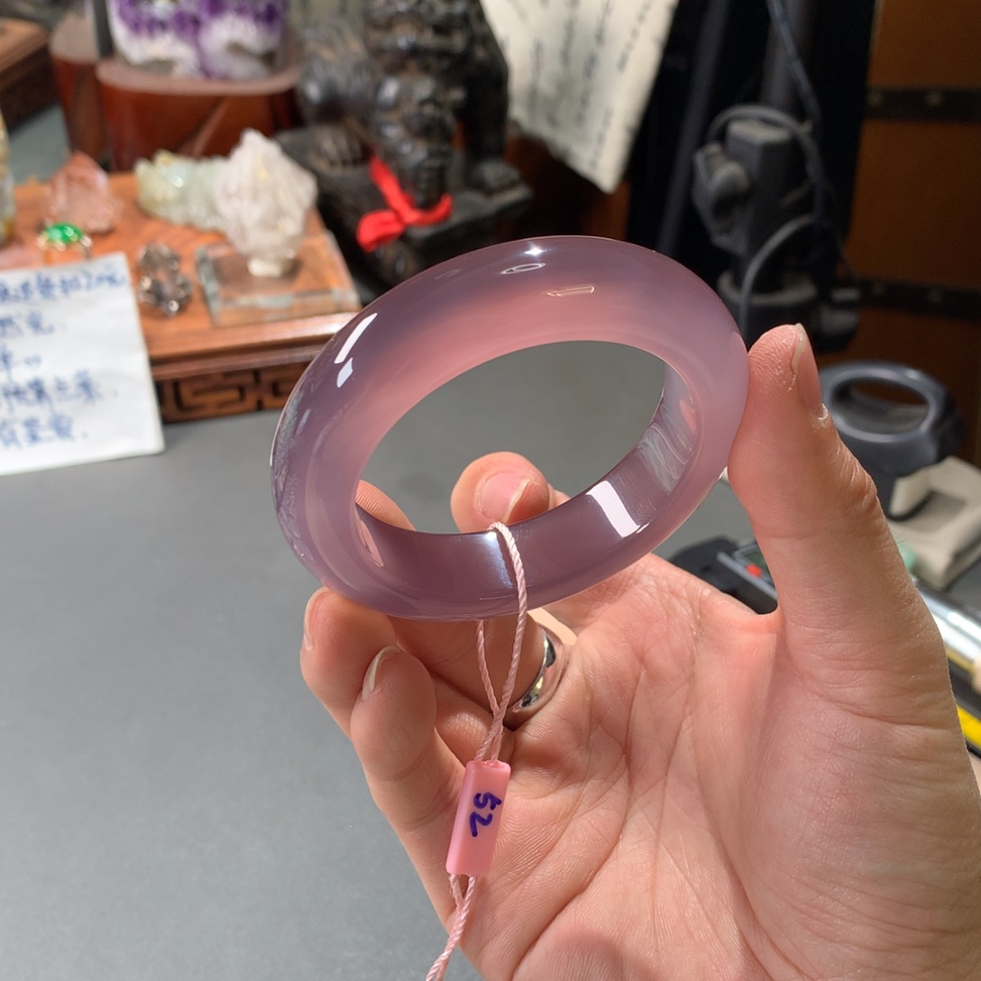 玛瑙/玉髓手镯未镶嵌52圈口