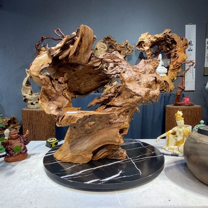 去***️木草木堂根艺摆件743