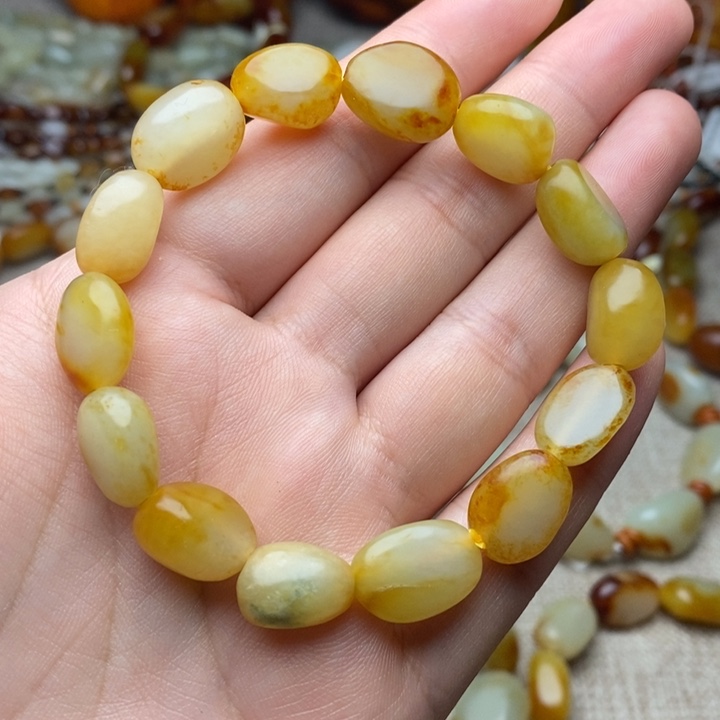 和田玉未镶嵌手链