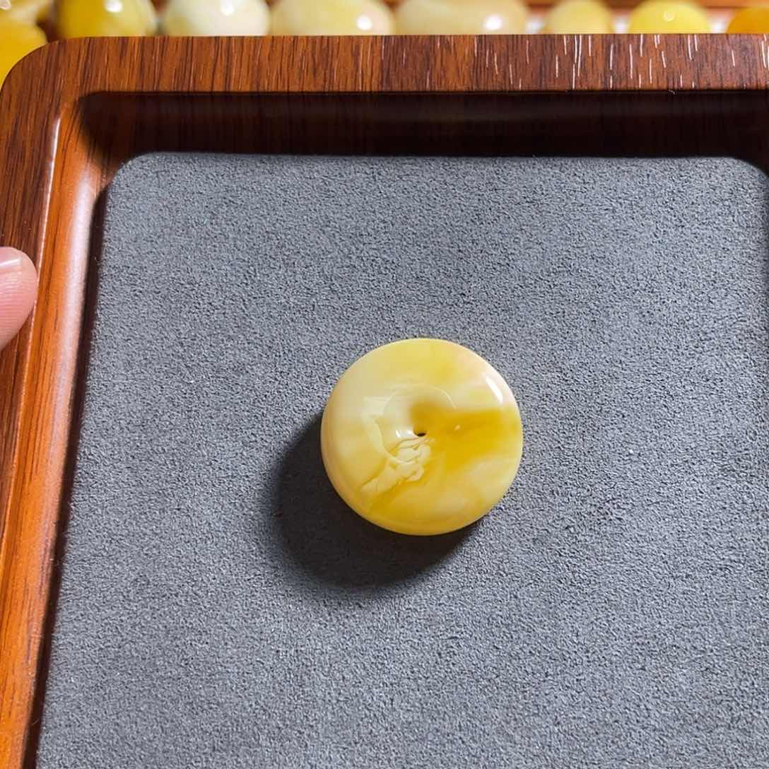 琥珀手链未镶嵌蜜蜡平安扣