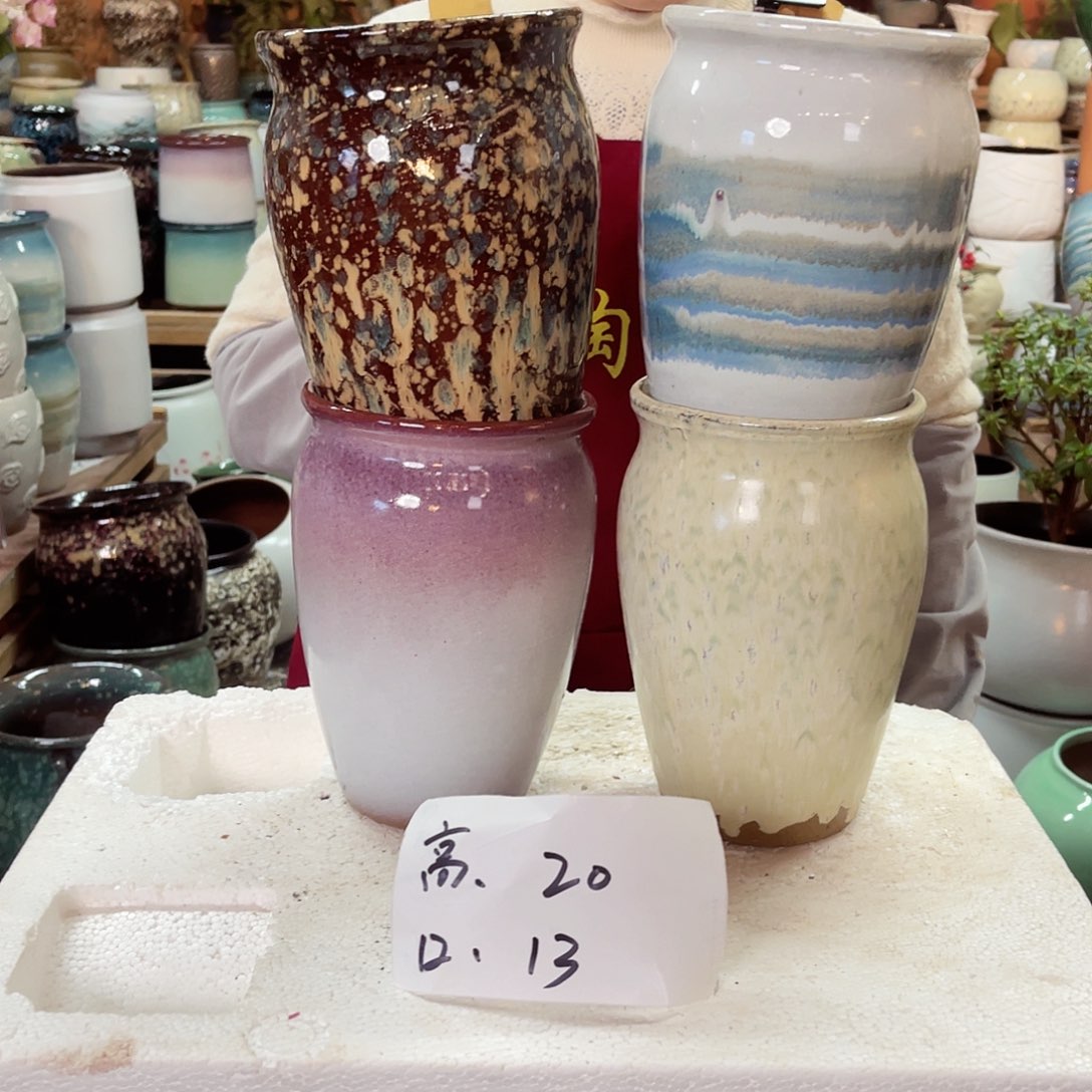 紫砂花盆高度20口径13