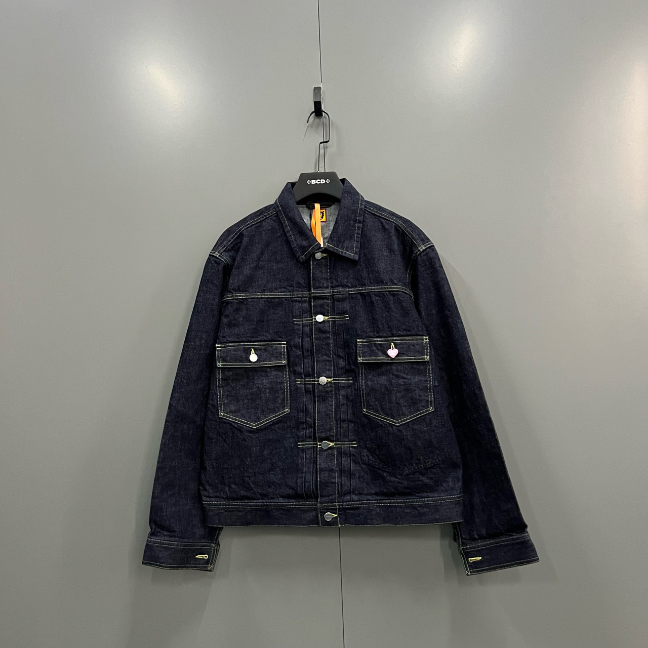 95新  HUMAN MADE 背后卡通logo印花牛仔外套 XXL码/3089/