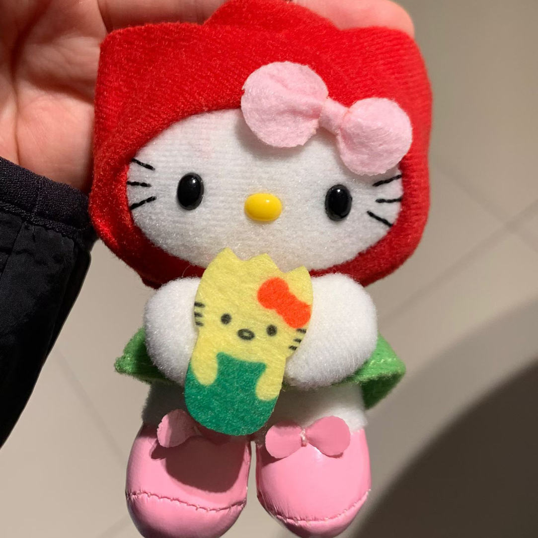 中古郁金香kitty包包包挂可爱挂件毛绒玩偶挂件挂件玩偶小挂件