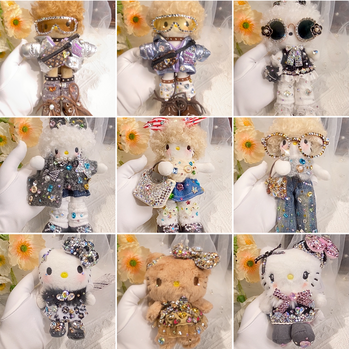 宝藏好物定制新品手工挂件创意礼品 长腿平替非华钻手作 no退no换