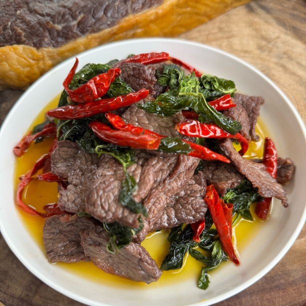 【昆明啦啦姐专属】寻甸小土黄牛爆腌牛干巴（顺丰包邮)