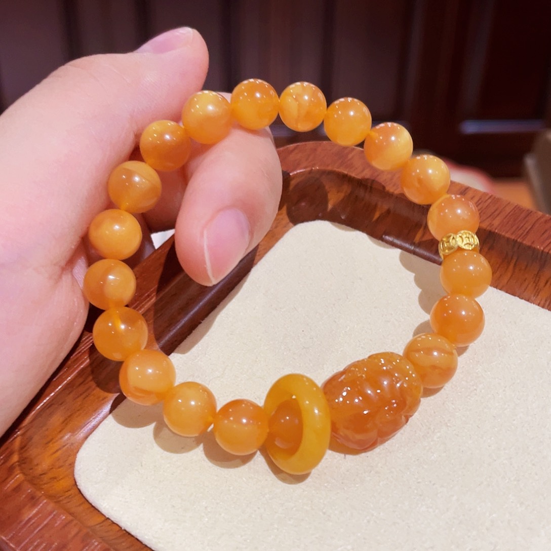 蜜蜡手链未镶嵌手串