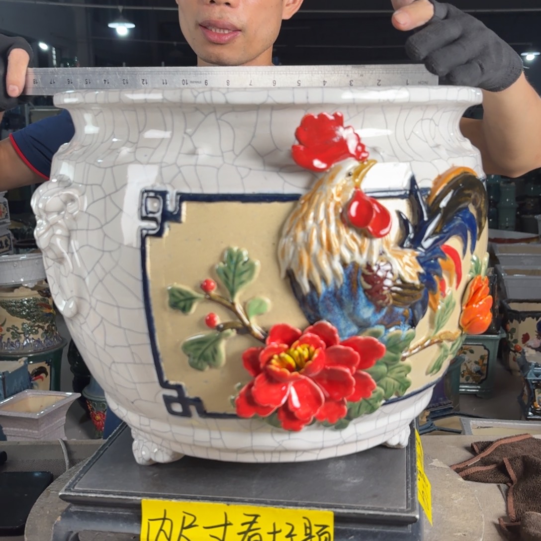 一风堂石湾花盆 内32*28