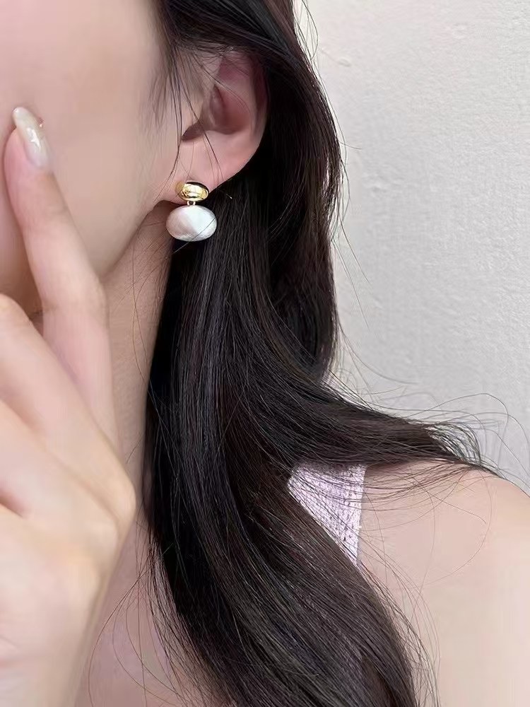 铜合金仿珍珠耳饰 HZ铜合金仿珍珠耳饰轻奢 直播间念到名字下单 