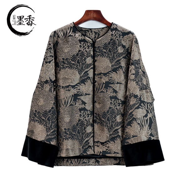 XuanGeMoXiang/轩阁墨香【银峰】新中式国风民资复古 上衣 MX33601