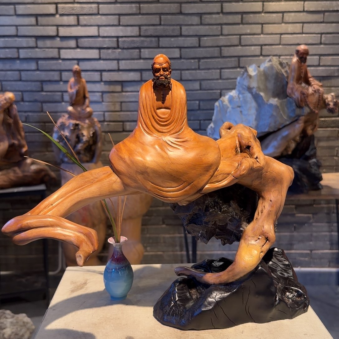 精品达摩摆件作品