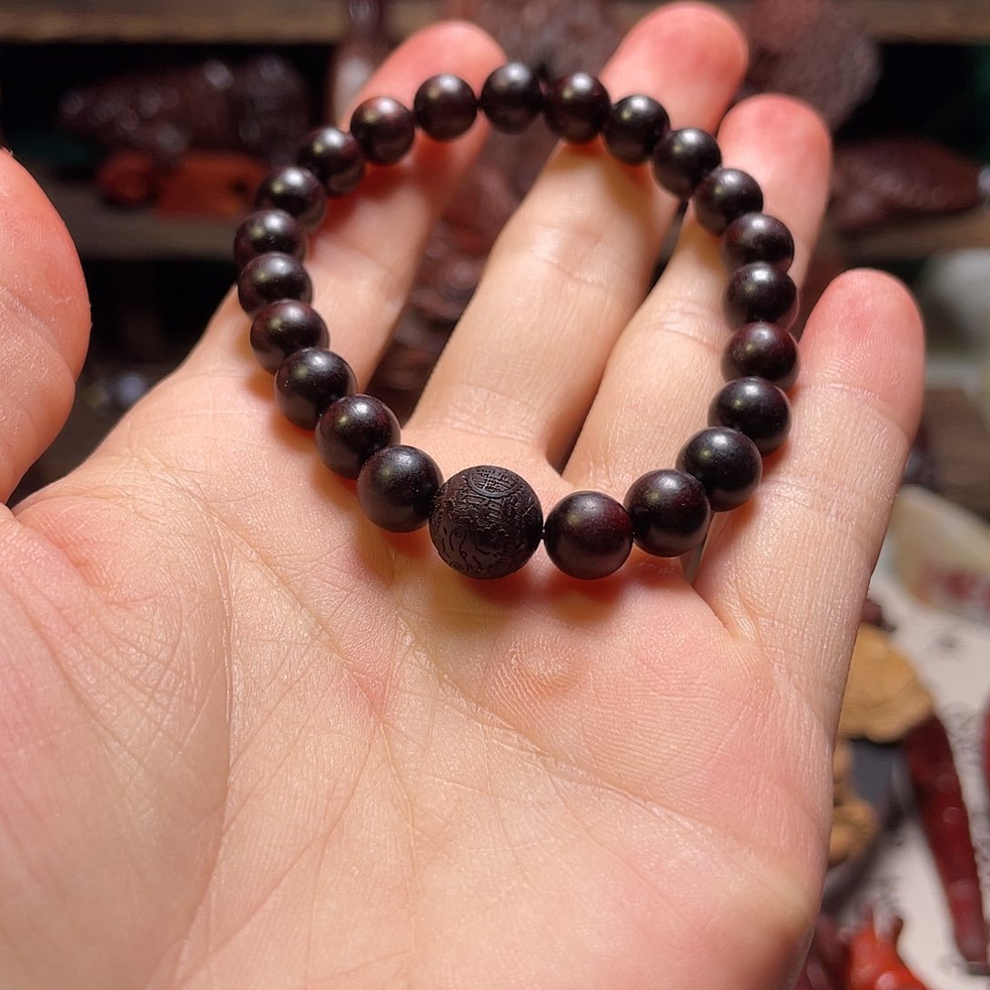 檀香紫檀（小叶紫檀）0.8单圈珠子