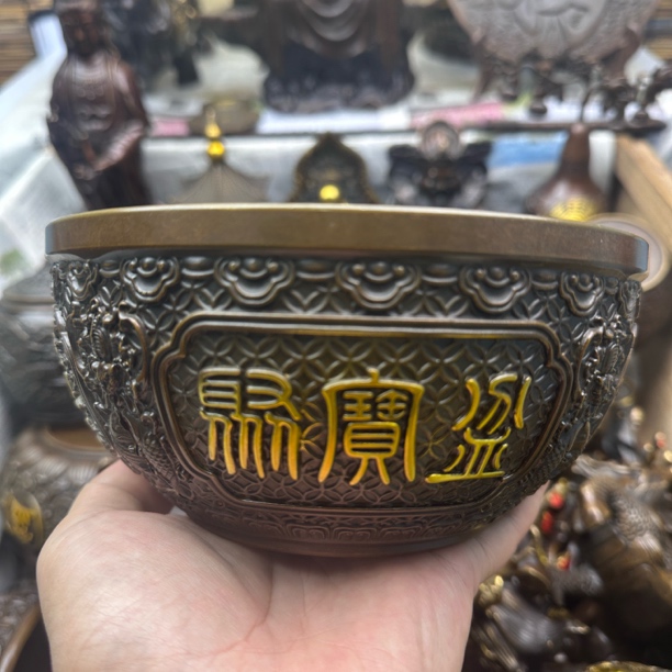 超大号聚宝盆桌面摆件