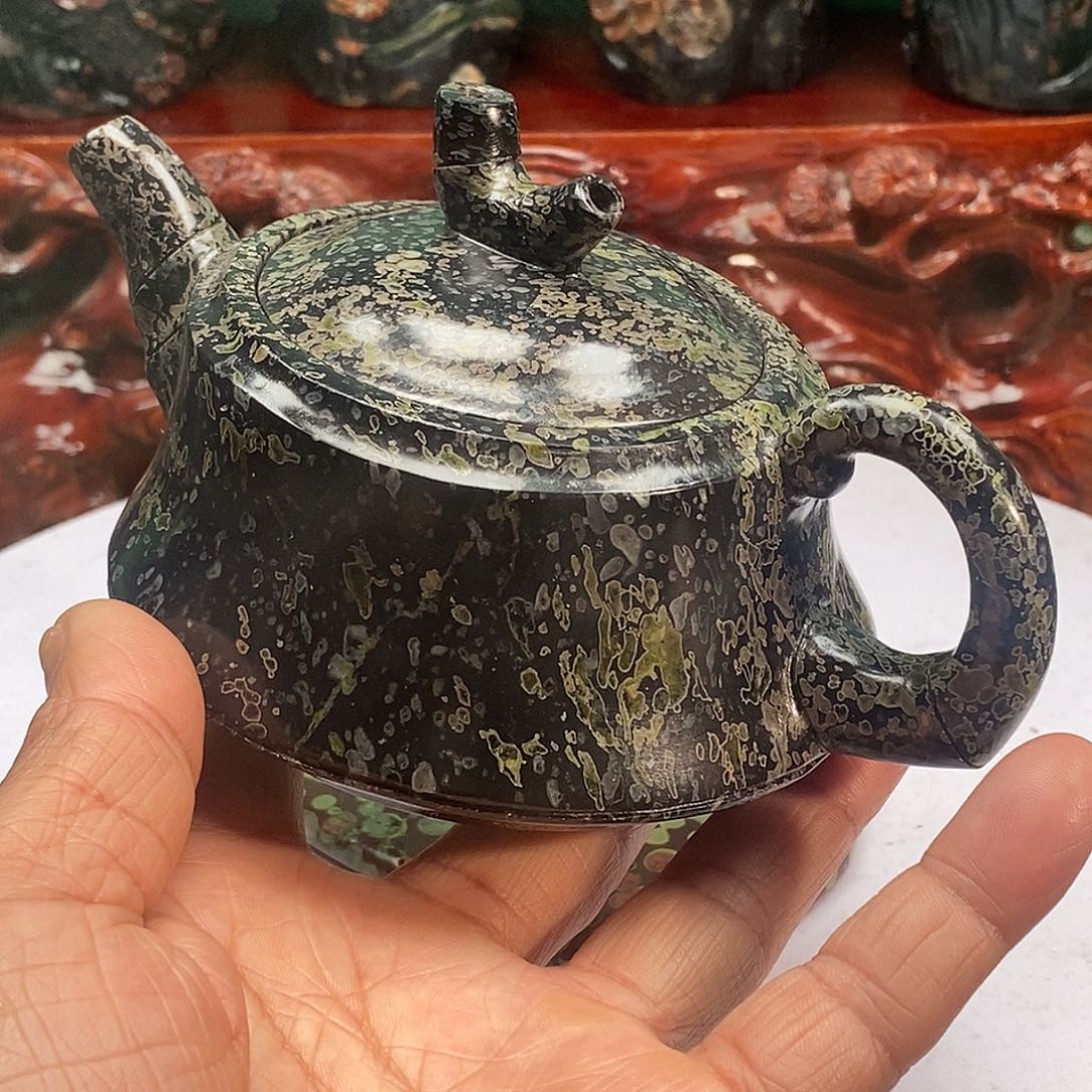 奢上奢梅花玉茶壶茶杯