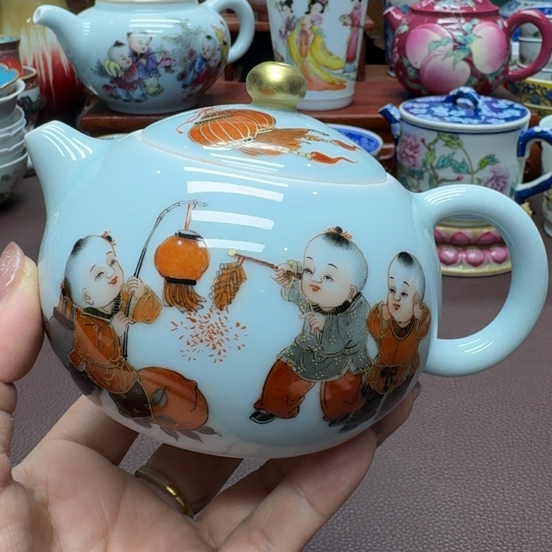 瓷片景德镇仿古手工制作精品展示