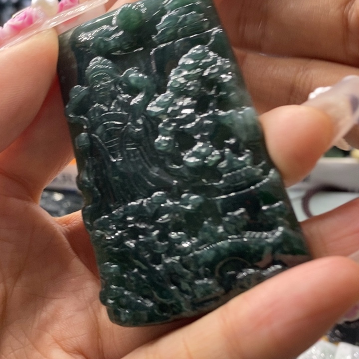翡翠吊坠(不含链)未镶嵌龍**龘665
