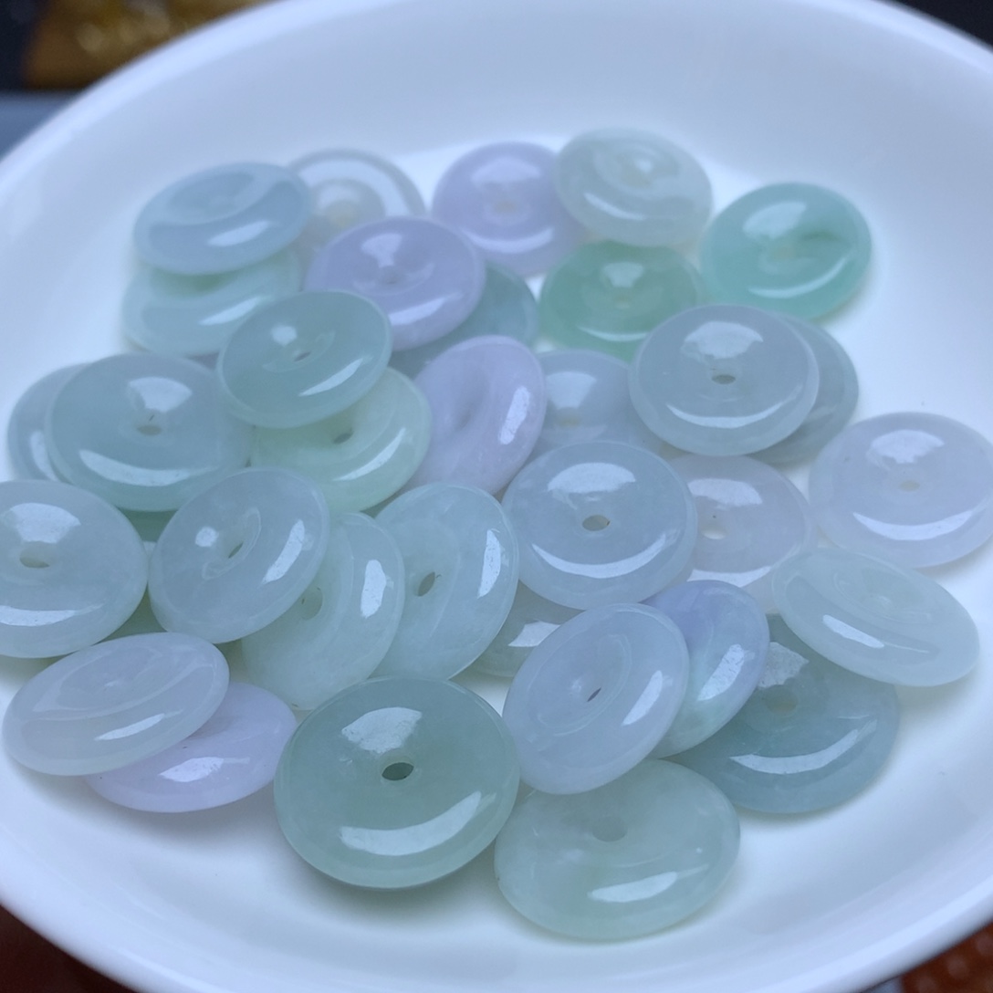 【闪购商品】翡翠手链未镶嵌卡15冰平安扣10个