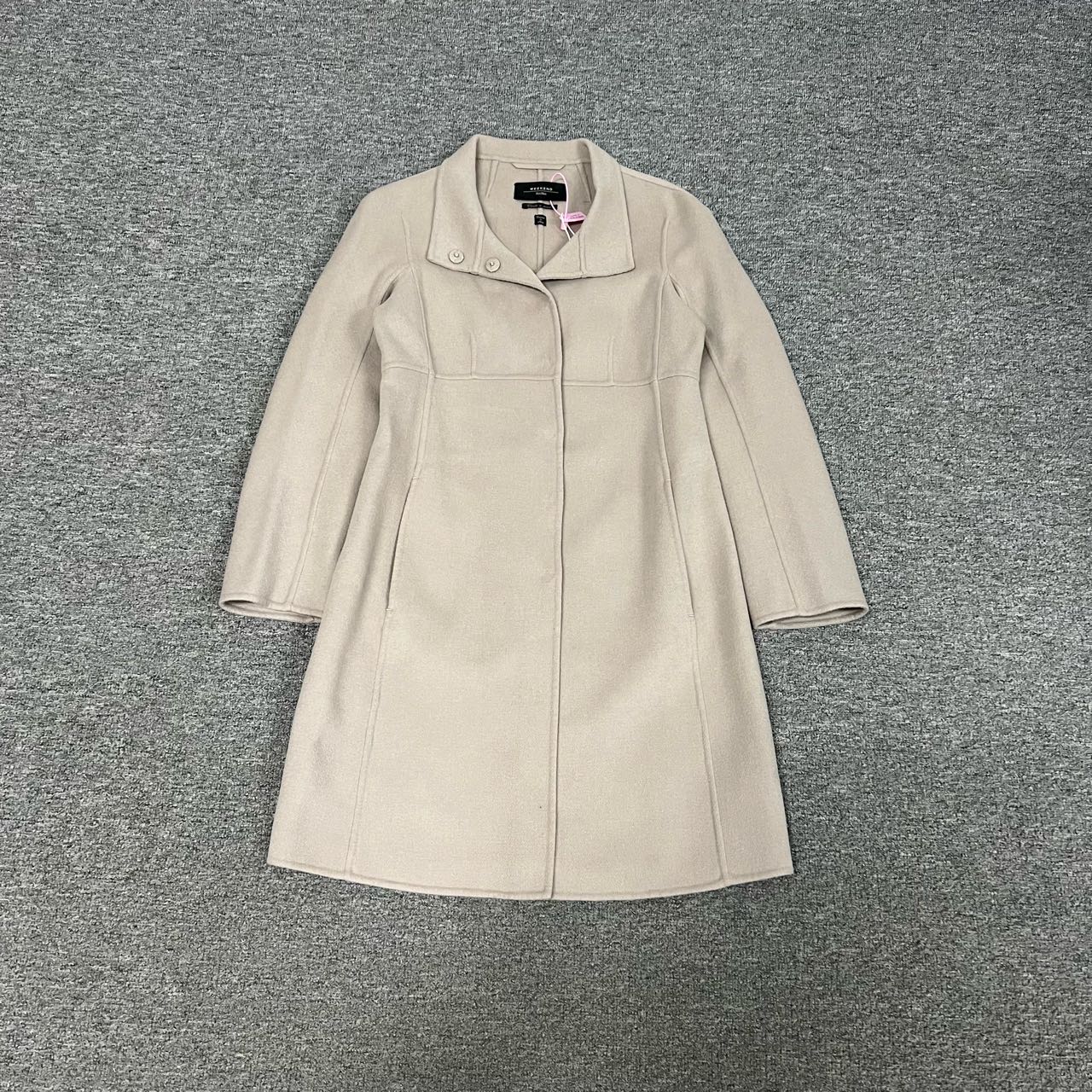 99新 AMIPARIS maxmara weekend 灰色大衣40码