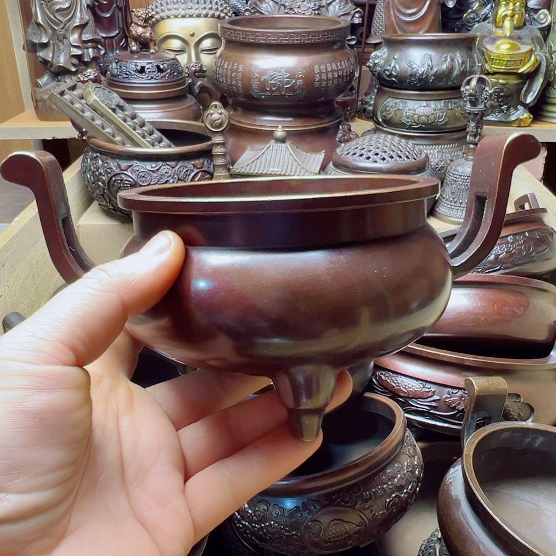 12公分加高香炉家用供奉