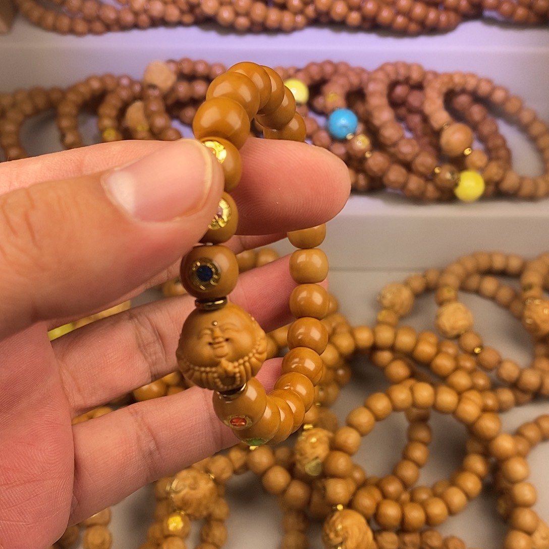 花***间猴头核桃手串全品小老型 弥勒