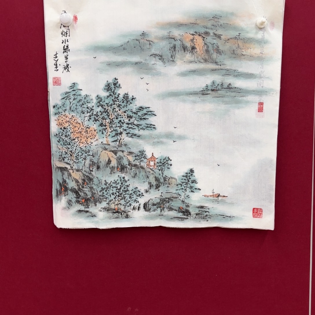清***流国画卡纸的制作方法是用