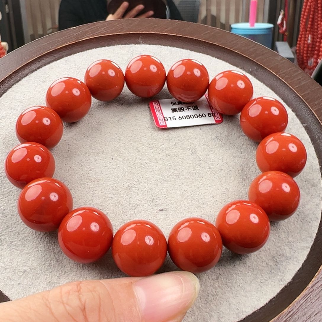 南红玛瑙手串未镶嵌
