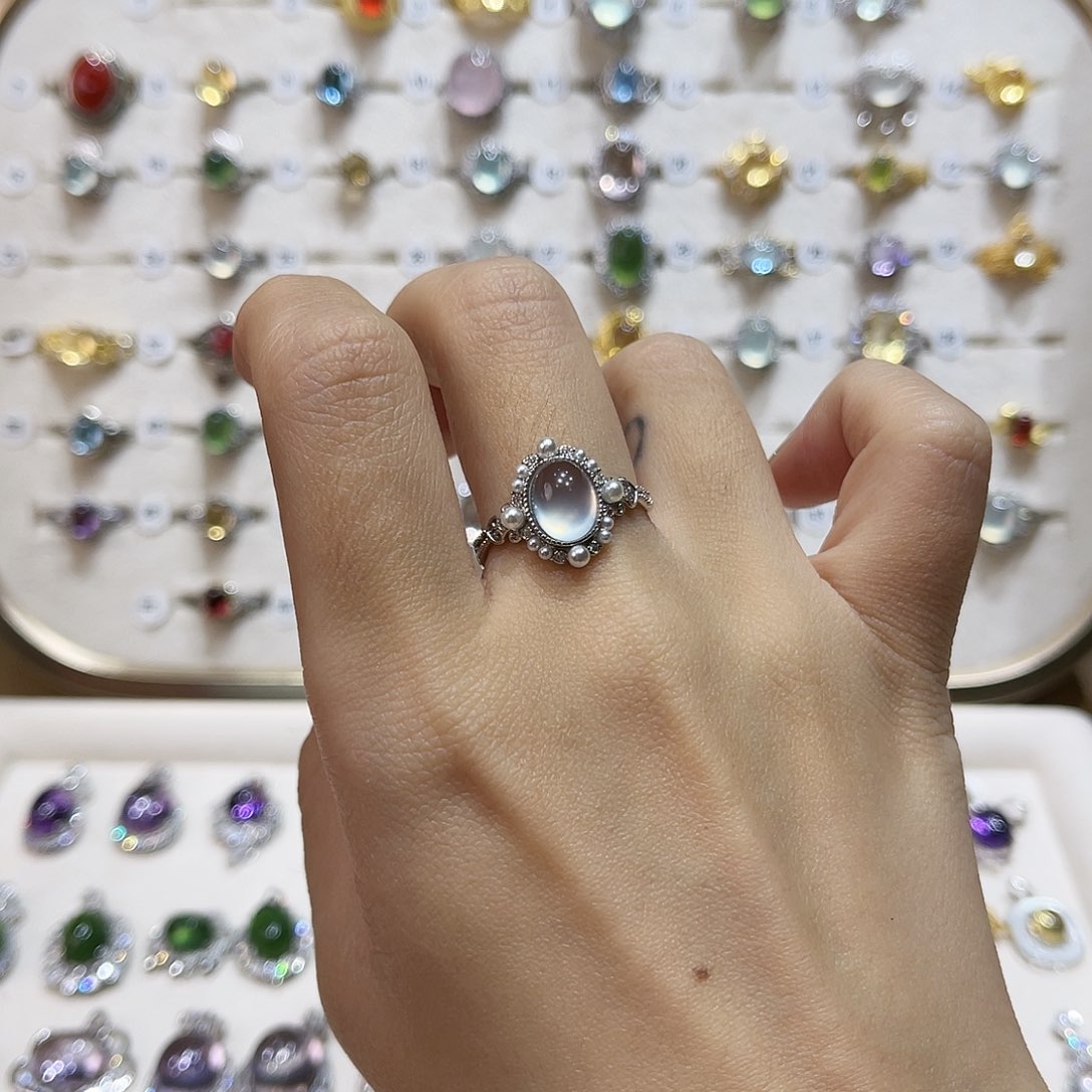 蛇纹石玉颈饰银S925镶嵌悦****O