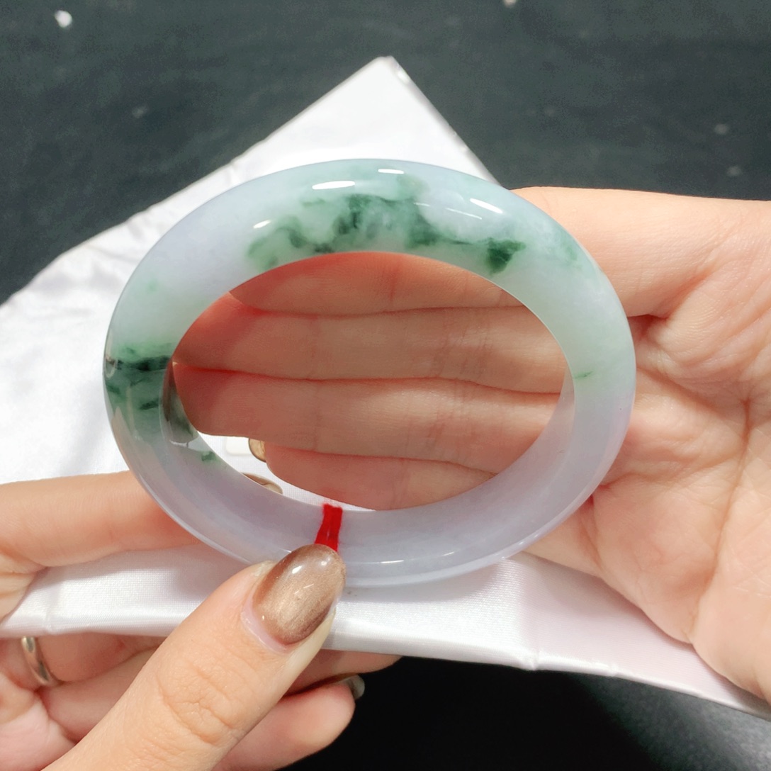 翡翠未镶嵌手镯57圈1303