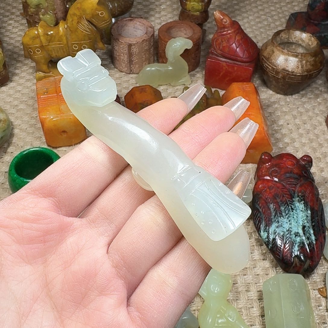 白玉菩提吊坠挂件