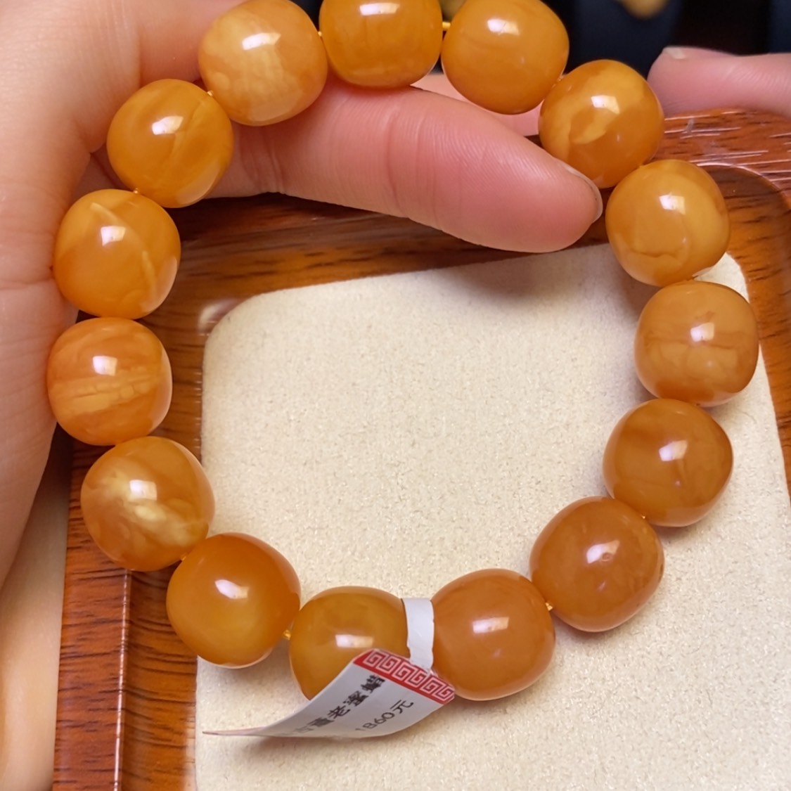 【闪购商品】蜜蜡手链未镶嵌手串