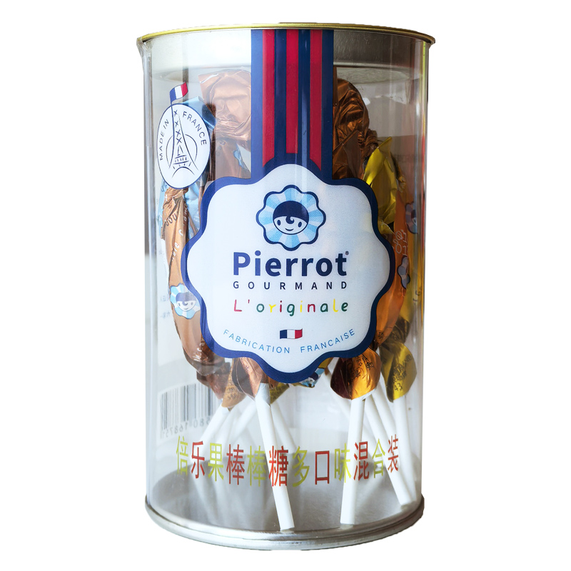 【期至2025.12.15】法国进口倍乐果棒棒糖多口味混合装锥形水果硬糖