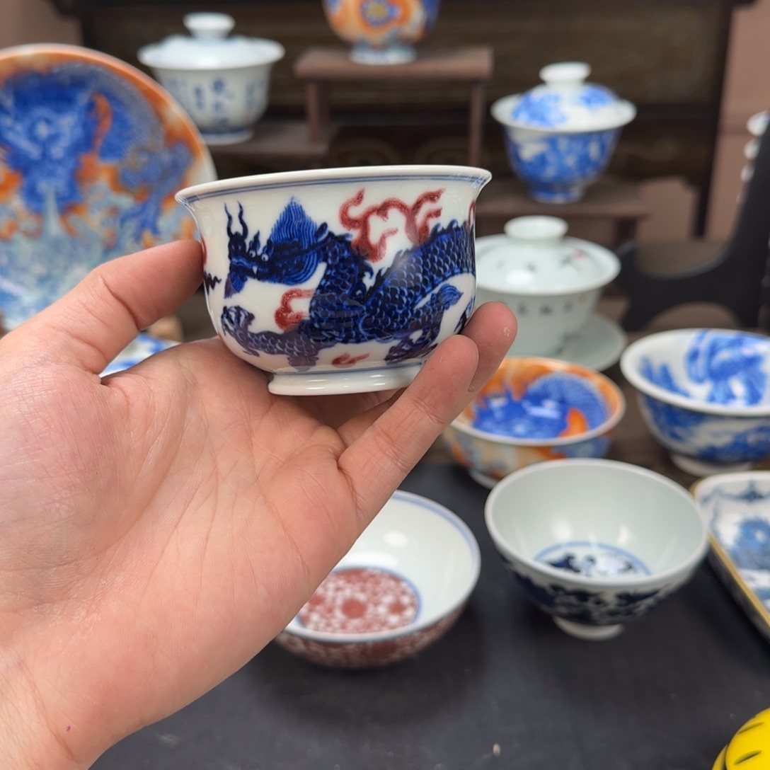 杯小*飞景德镇手工手绘陶瓷