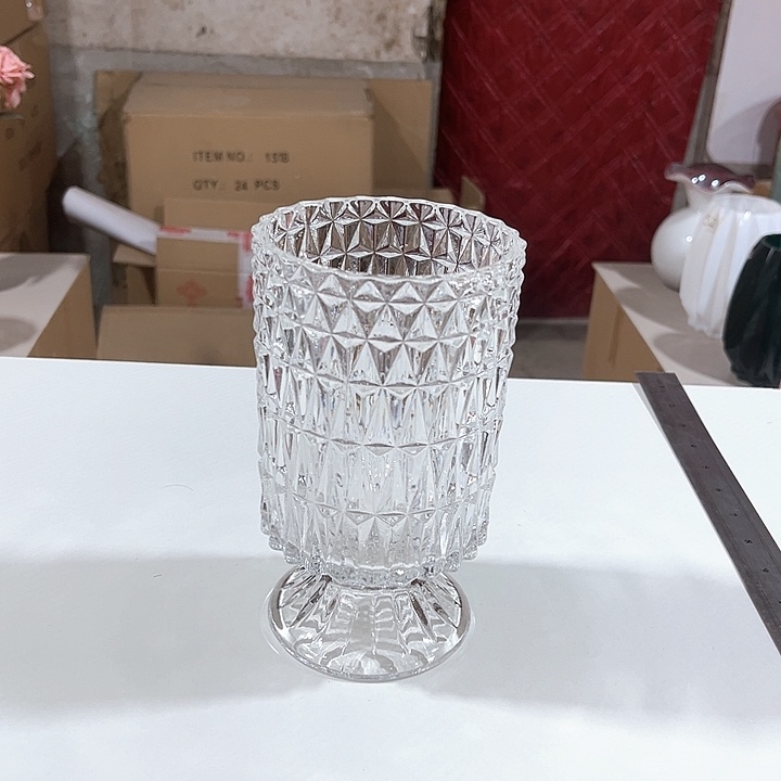 玻璃水晶玻璃花瓶高18口10