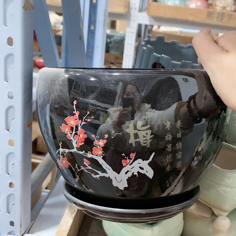 【闪购商品】红陶陶瓷花盆，多肉花盆