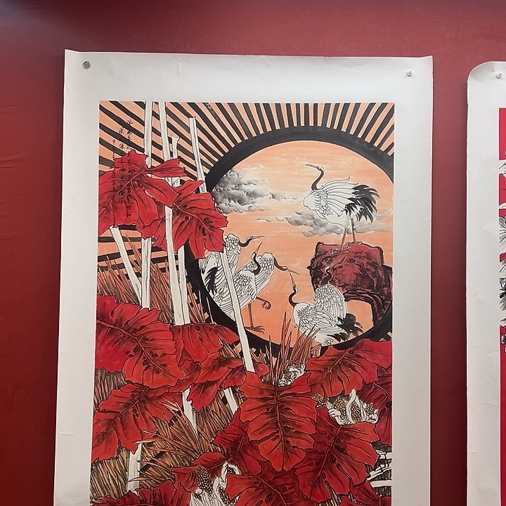 书法红芦苇系列1111111111