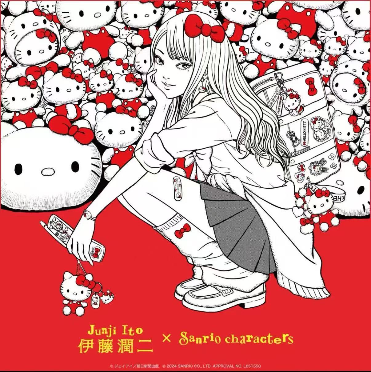 【日谷1】伊藤润二*三丽鸥联名款 场贩富江系列吧唧