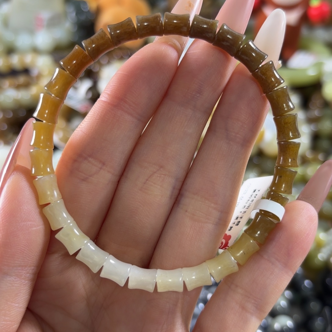 和田玉未镶嵌手链193