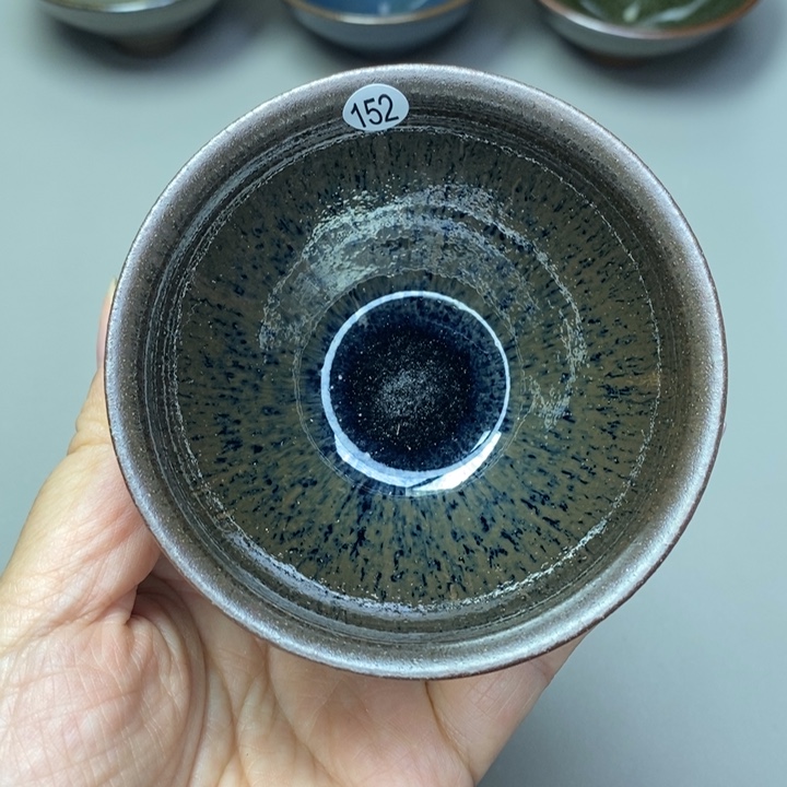 茶盏建窑建盏磨底柴烧主人杯