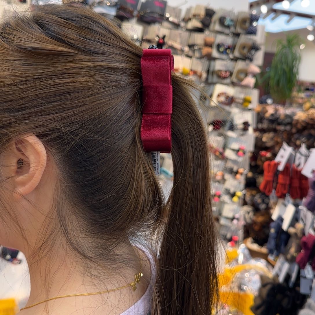 布艺铁合金红色香蕉夹