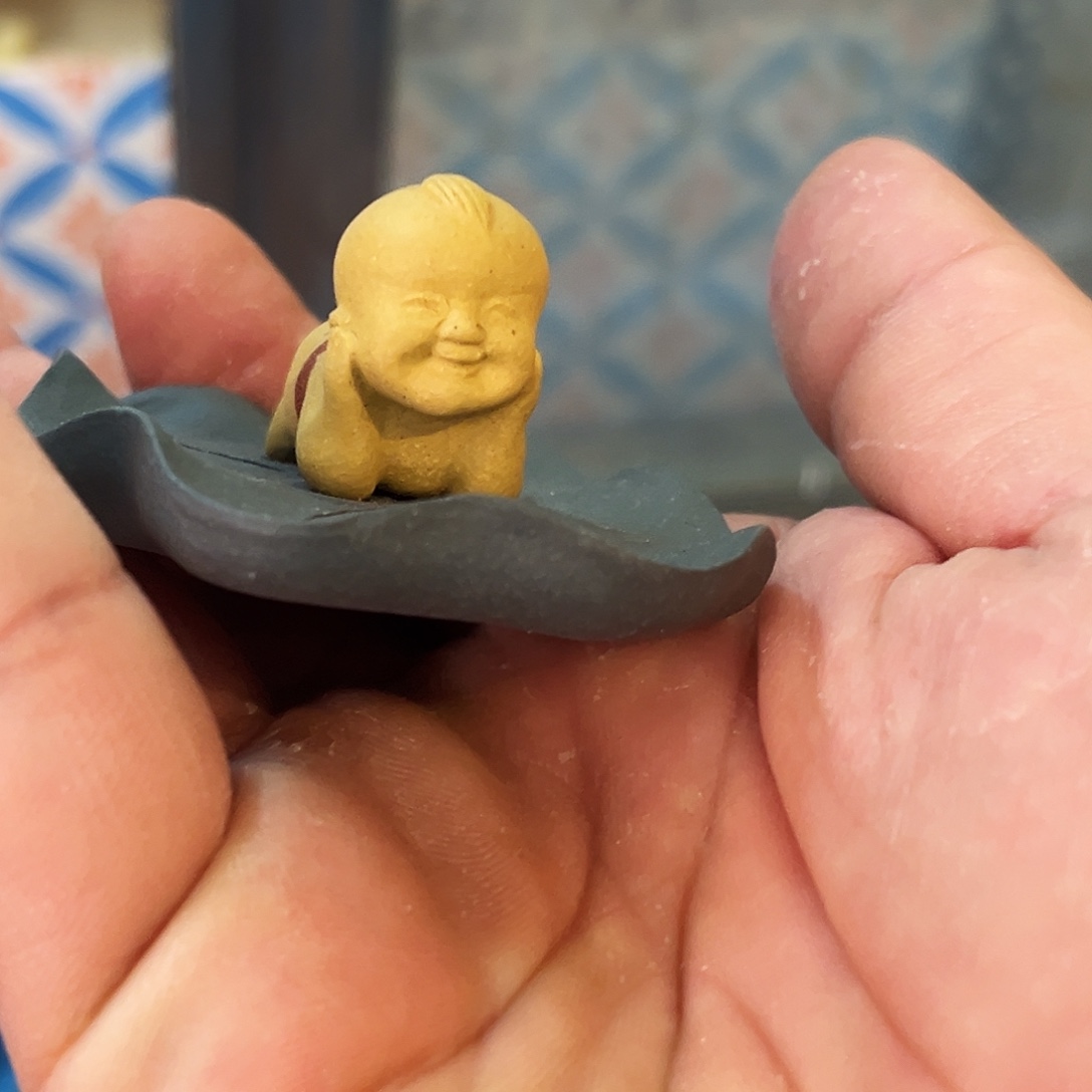 紫砂茶杯高端紫砂雕塑茶宠微瑕