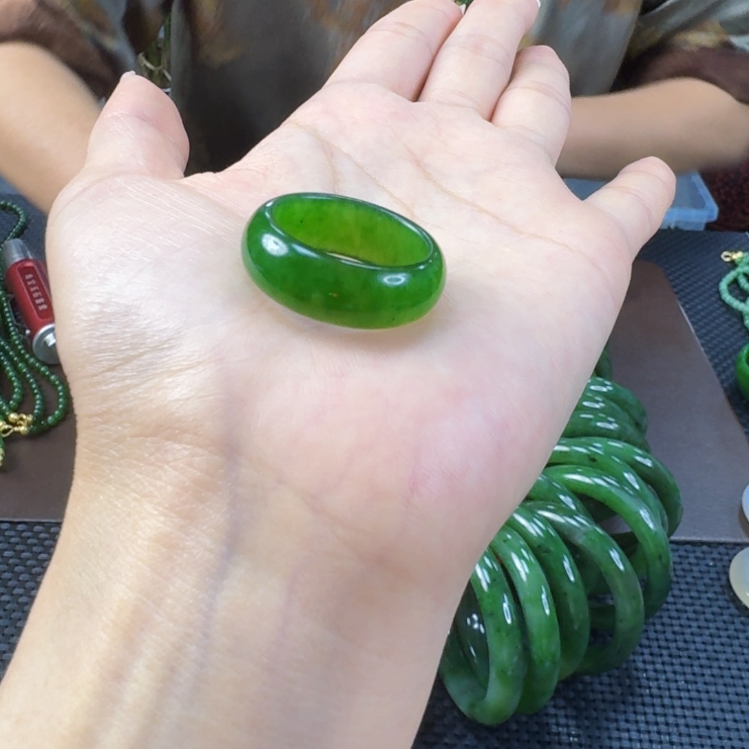 和田玉（碧玉）戒圈未镶嵌
