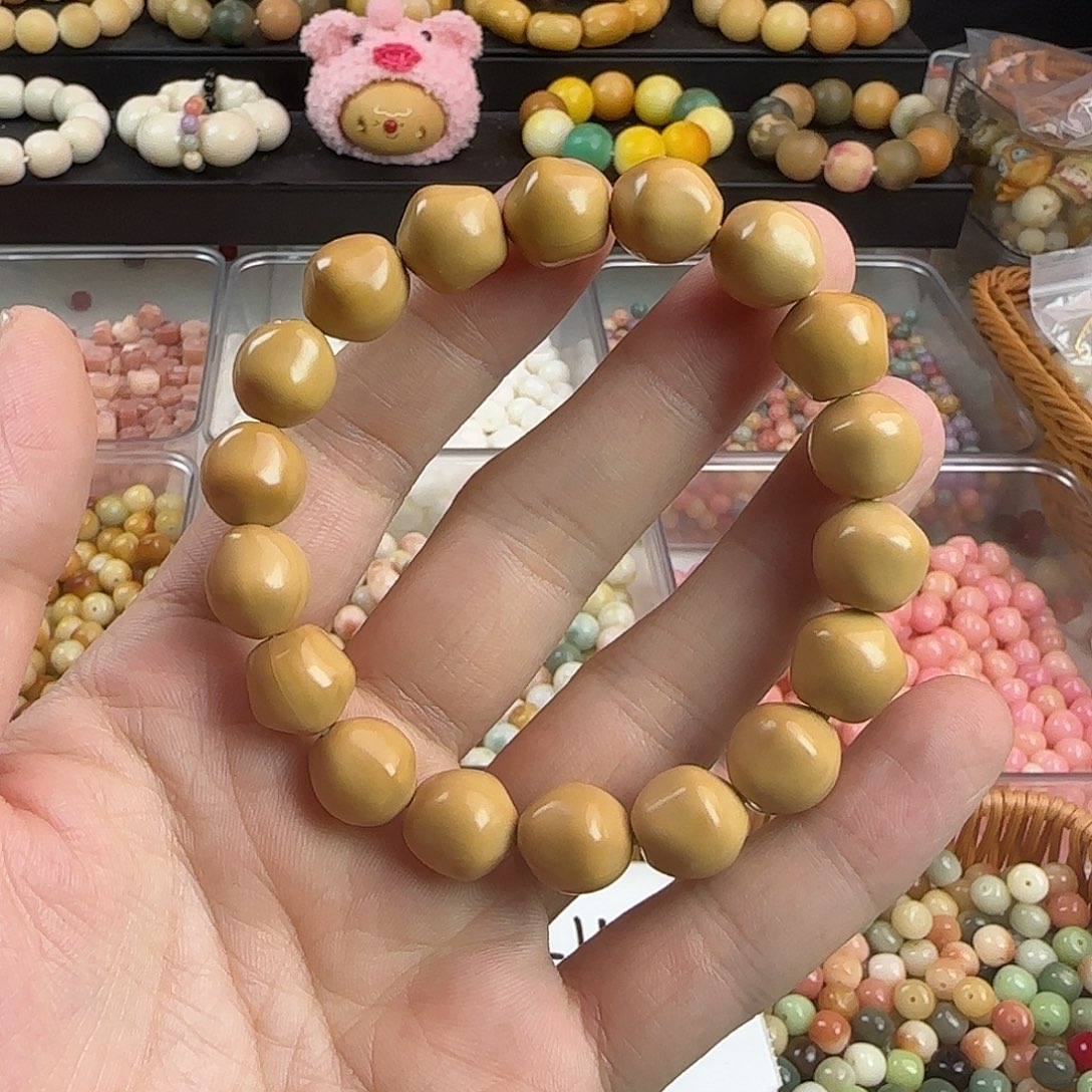 吊坠菩提根/象牙果卡13猴头星星手串一条