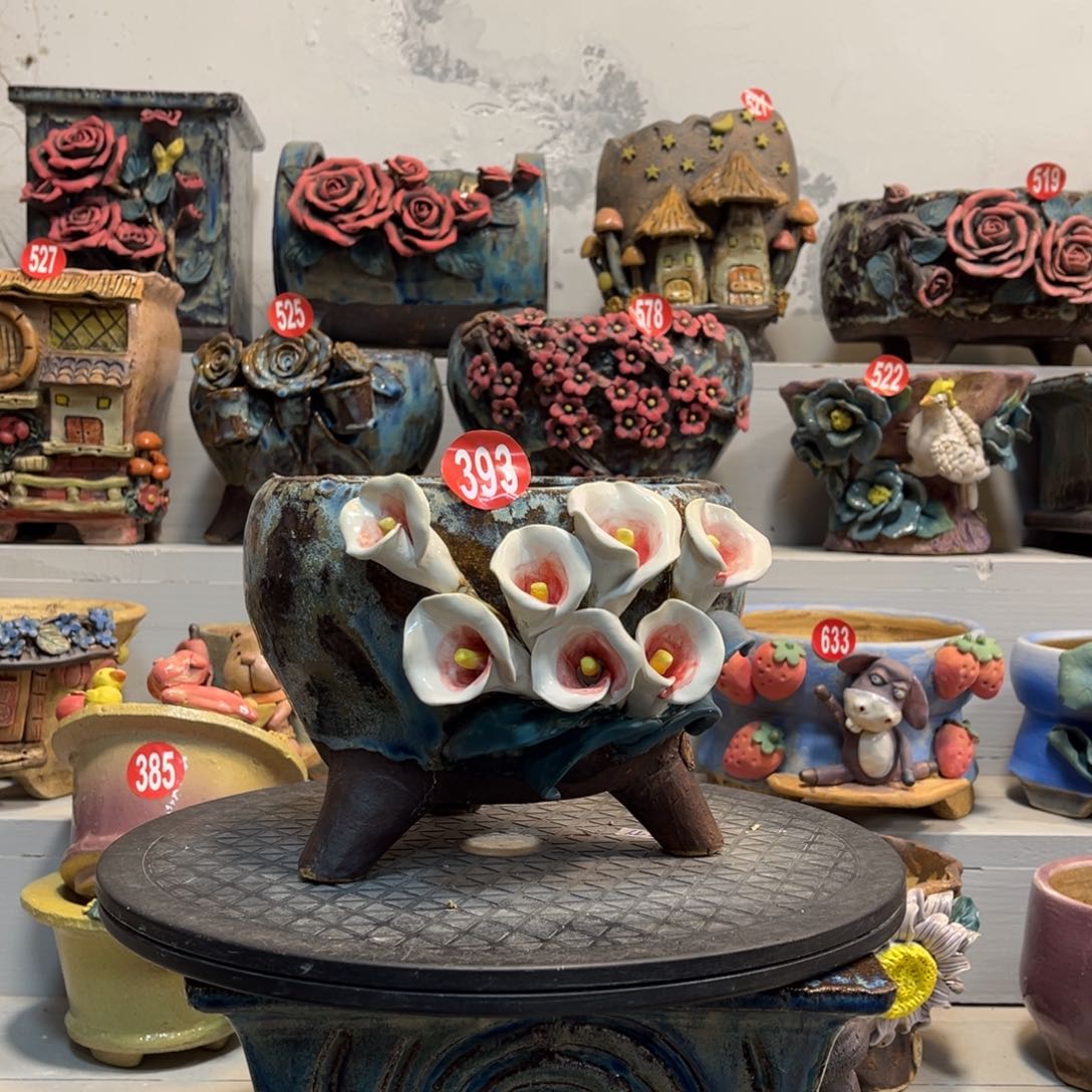 陶瓷393 号陶然花盆