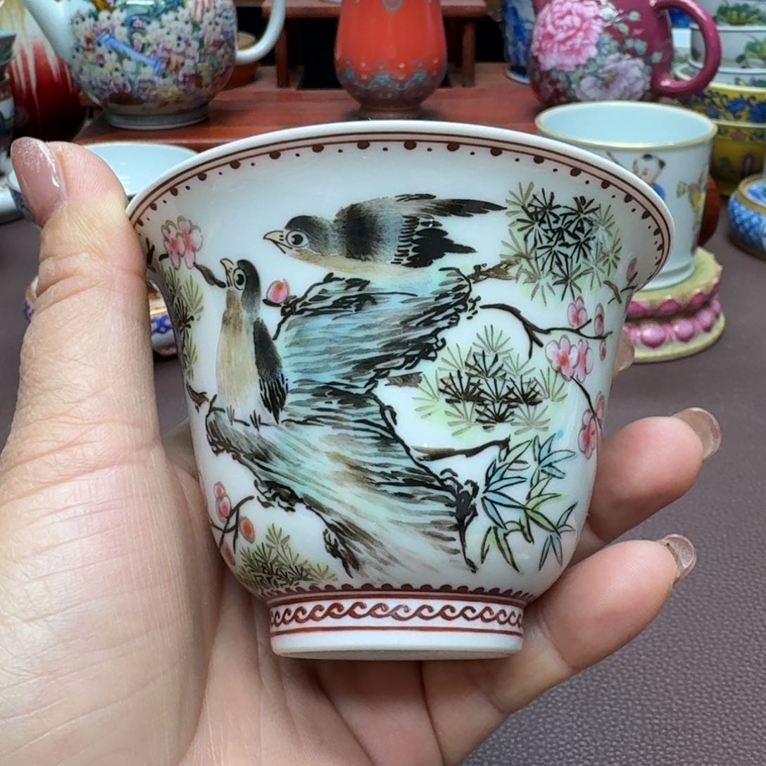 瓷片景德镇仿古手工制作精品展示